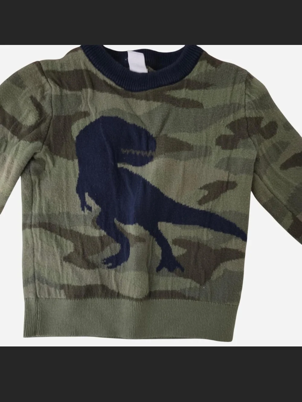 GAP Red & Olive Green Dinosaur Knit Sweater Bundlw